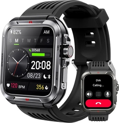 Reloj inteligente 2025 para hombre/mujer, reloj inteligente impermeable Bluetooth iPhone Samsung Foto 1 de 4