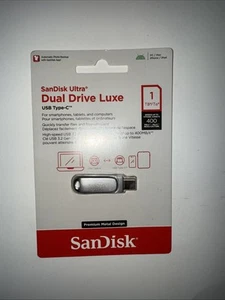 SanDisk 1TB Ultra Dual Drive Luxe USB Type-C Flash Drive SDDDC4-1T00-G46 - Photo 1/2