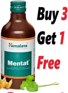 Himalaya Mentat Syrup Ayurvedic 1 X 200ml Mental Energy 2027 Buy 3 Get 1 Free - Picture 1 of 4