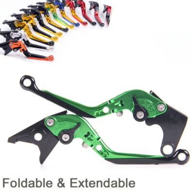 Складные и выдвижные рычаги тормозного сцепления для Kawasaki ZX9R,ZRX1100/1200,ZX7R - Изображение 1 из 4