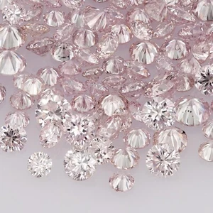 1pc Argyle Pink Diamonds 1.30mm 0.01ct Fancy Purple Pink Natural Round Untreated - Picture 1 of 10