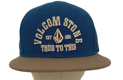VOLCOM STONE Drummond True To This Logo Full Snapback Trucker Hat Cap Mens NEW - Image 1 of 4