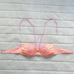 Top bikini Victoria's Secret taglia 36B arancione rosa 2013 - Foto 1 di 8