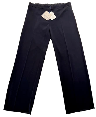 Pantalón MARINA RINALDI Timeless Persona Clásico RACHELLE Azul Marino EE. UU. 20 NUEVO CON ETIQUETAS Foto 1 de 4