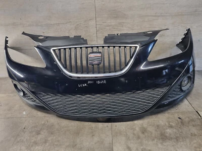 SEAT IBIZA ESTATE 5DR MK4 2011 BLACK LC9Z FRONT BUMPER - Image 1 of 4