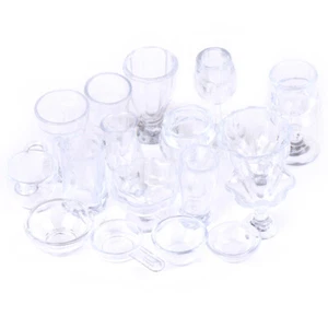17teile/satz 1:12 Puppenhaus Miniatur transparent geschirr diy küchengeschirr - Bild 1 von 12