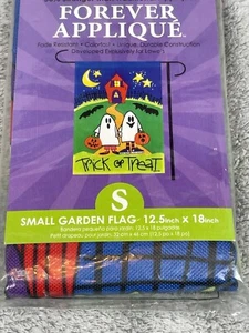 "Bandera de jardín de arte al aire libre TRICK OR TREAT 12,5"" X 18" - Imagen 1 de 5