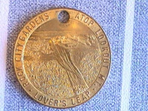 MEDALLA ROCK CITY GEORGIA GARDEN MIRADOR MT LOVER'S LEAP-SEE SIETE ESTADOS - Imagen 1 de 4