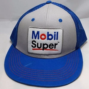 MOBILE SUPER ""Distance Tour"" sombrero gorra ajustable camionero malla azul aceite - Imagen 1 de 9