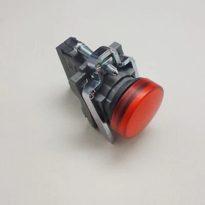 1pc 22MM XB4 RED Pilot light LED FITS XB4 BVG4 110V AC - Image 1 of 4