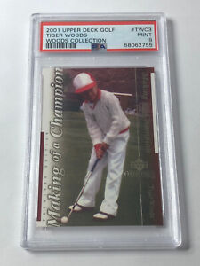 2001 Upper Deck Golf TIGER WOODS Woods Collection Making of a Champion