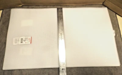 5 Sheets, 7 Mesh Count Clear Plastic Canvas Large Artist Sheets 13-5/8 x 22-1/2 - Image 1 of 4