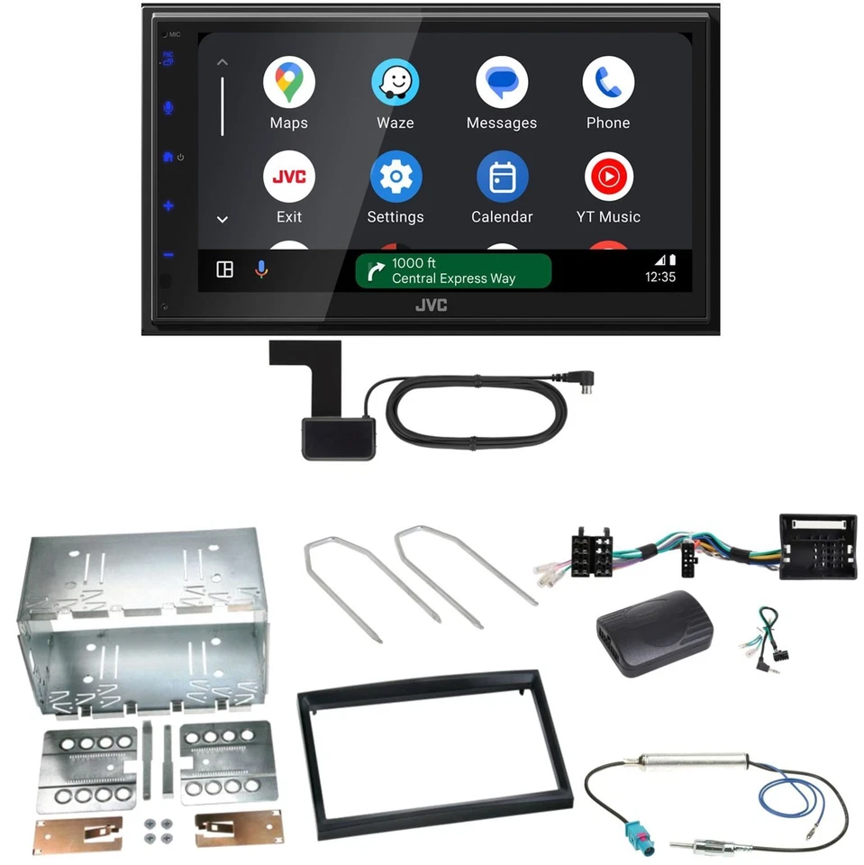 JVC KW-M695DBW Android Auto CarPlay Einbauset für Citroen C2 C3 Berlingo Jumpy - Bild 1 von 1