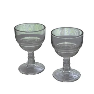 Anchor Hocking MCM Manhattan Pattern Sherry Cordial Apéritif Glasses Set of 2 - Picture 1 of 5