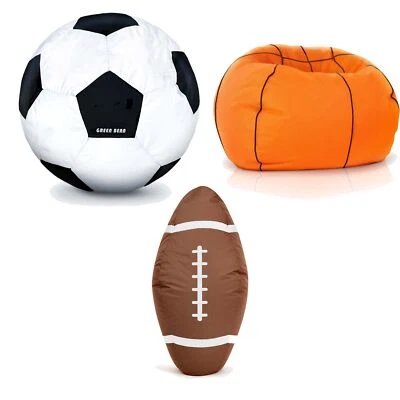 Sitzsack Riesensitzsack Bean Bag Fußball Basketball American Football Sitzkissen - Bild 1 von 4