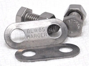 2X THE S30400 Cabeza Hexagonal INO INOXIDABLE 3/8" Perno 1" Largo/CARGADOR BLW6S Arandela/Tuerca - Imagen 1 de 1