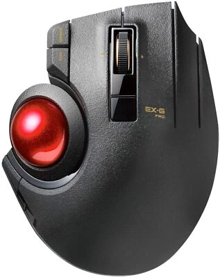 Elecom Mouse Wired/Wireless/Bluetooth Trackball Thumb 8 Button M-XPT1MRXBK - Image 1 of 4