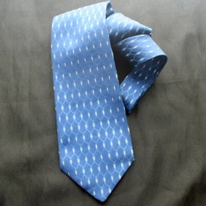 KITON blaue Schlaufenkette Jacquard blaue Seidenkrawatte - Bild 1 von 3