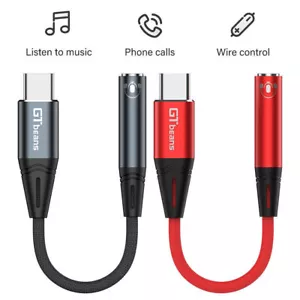 Type C to 3.5 mm Female Headphone Jack Adapter USB-C to Aux Audio Dongle Cable - Picture 1 of 14