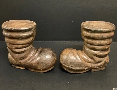 SANTA CLAUS  BOOTS PAPER MACHE MOLD/SCULPTURE - Image 1 of 4