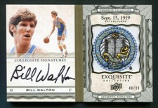 2012-13 Upper Deck Exquisite BILL WALTON Auto Autograph Booklet Patch UCLA 40/99