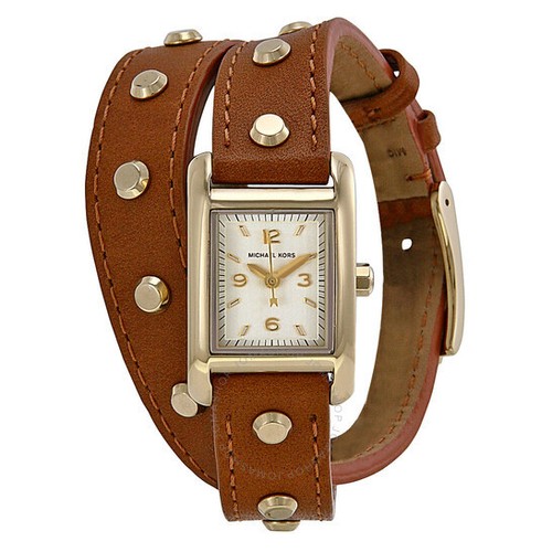 OROLOGIO DA DONNA MICHAEL KORS MINI QUADRANTE TAYLOR CHAMPAGNE MARRONE PELLE