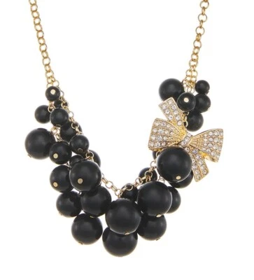 Collar y pulsera NAPIER con arco y racimo de bolas de cristal - Nuevo Foto 1 de 3