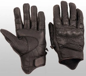 NUOVI GUANTI MOTO IN PELLE BIKER S-3XL GUANTI MOTO - VERA PELLE BOVINA - Foto 1 di 7