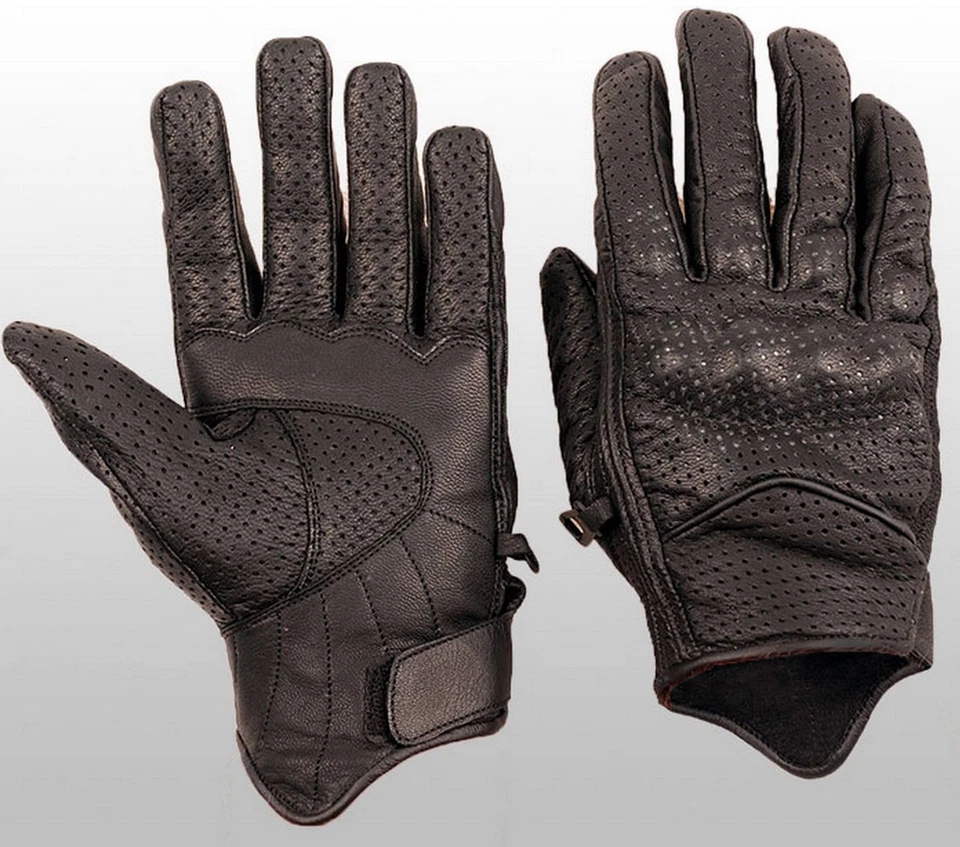 NEUE LEDER MOTORRADHANDSCHUHE BIKER S-3XL MOTORRAD HANDSCHUHE - ECHTES RINDLEDER - Bild 1 von 2