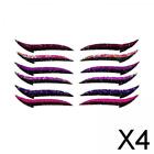 2-4pack Reusable Eyeliner Stickers Makeup Eyeshadow Cat Eye 6 Pair Pink+Purple