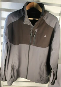 Snozu Performance Mens XL Black Gray Stretch Water Resistant Active Jacket - Picture 1 of 10