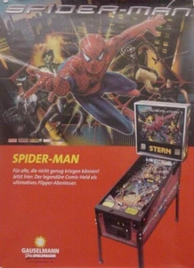 Spiderman Pinball Machine Stern German Poster 23.5" x 33.5" inches - Bild 1 von 1