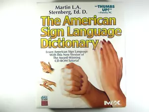 The American Sign Language Dictionary by Martin L. A. Sternberg CD-Rom PC sealed - Picture 1 of 3
