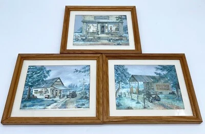 1993 Coca Cola Scafa-Tornabene Art Print Blue Holographic Wall Décor (3 Pack) - Image 1 of 4