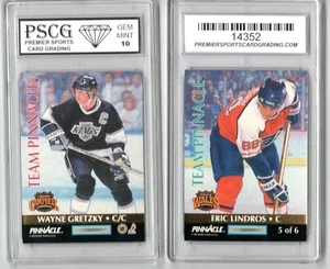 1992/93 PINNACLE TEAM PINNACLE #5 WAYNE GRETZKY/ ERIC LINDROS PSCG 10 MINT - Picture 1 of 1