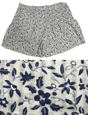 Pantalones Cortos Madewell Para Mujer Talla Grande Azul Gris Calado Florentino Floral Foto 1 de 4