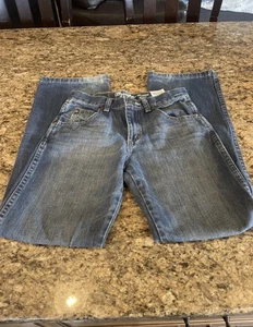 Boys Wrangler Retro Relaxed Boot Cut Jeans 12 Reg Adjustable Youth - Picture 1 of 8