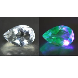 2.00 Cts "Antiguo 100% Natural Mexicano Sin Tratar Uv Cambio de Color HIALITA Ópalo" - Imagen 1 de 5