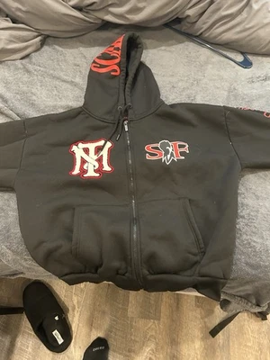 Hudson - Scarface MPR Sudadera con Capucha Cremallera Completa - Negra Talla Pequeña Foto 1 de 3