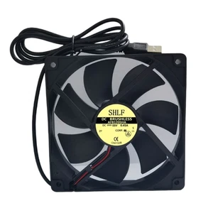 PC Cooling Fan USB5V 0.45A 12CM 12025 Model Low Noise Cooling Fan For Computer - Afbeelding 1 van 8