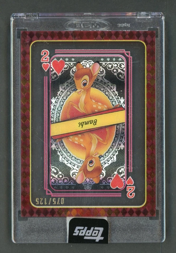 2025 Topps Mint Disney Bambi Encased Queen of Hearts Acetate Playing Cards #/125 - Image 1 of 2