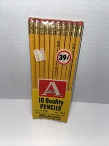 Vintage No. 2 Wood Pencils USA Made Pack Of 10 Zayre Corp. - Picture 1 of 3