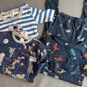 LOT of Kids Mismatched Pajamas Hanna Andersson Mini Boden Tea Collection Boys 10 - Picture 1 of 19