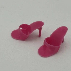 Barbie Muñeca Zapatos Filipinas Gatito Tacones Altos Rosa De Colección Punta Abierta Mulas - Imagen 1 de 6