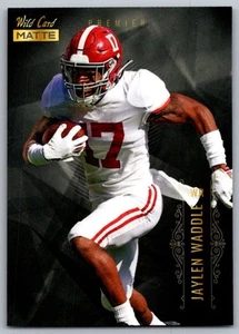 2021 Wild Card Matte White Jaylen Waddle Alabama Crimson Tide #MBC-12 - Picture 1 of 2
