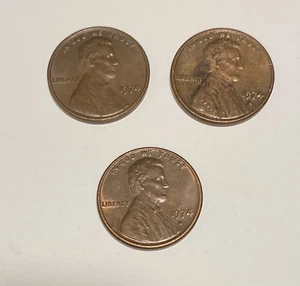 Set Of 3 1974 Pennies - D,S,No Mint - Picture 1 of 1