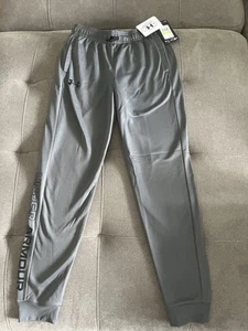 Under Armour Boys Brawler 2.0 Tapered Pants Size M Pitch Gray - Picture 1 of 4