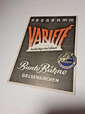 1941 april GELSENKIRCHEN programm VARIETÉ BUNTE BÜHNE - Bild 1 von 4