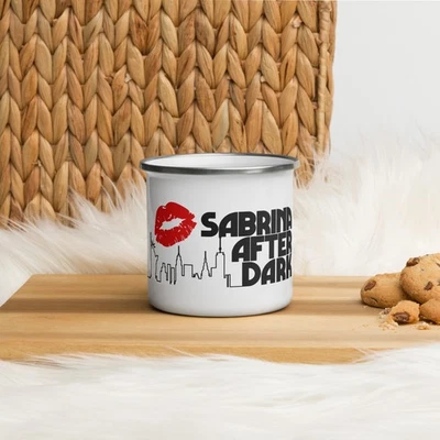 FUMAN SKEETO Sabrina After Dark Short N Sweet Tour Carpenter Inspired Enamel Mug