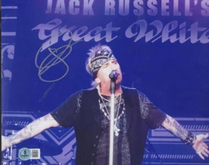 FOTO 8X10 FIRMADA AUTOGRAFIADA POR JACK RUSSELL GRAN BLANCO BECKETT BP62946 - Imagen 1 de 1